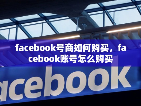 facebook号商如何购买，facebook账号怎么购买