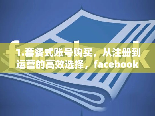 1.套餐式账号购买，从注册到运营的高效选择，facebook账号怎么买