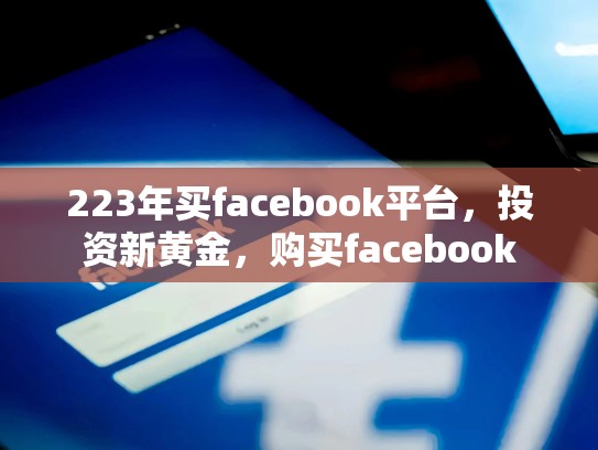 223年买facebook平台，投资新黄金，购买facebook
