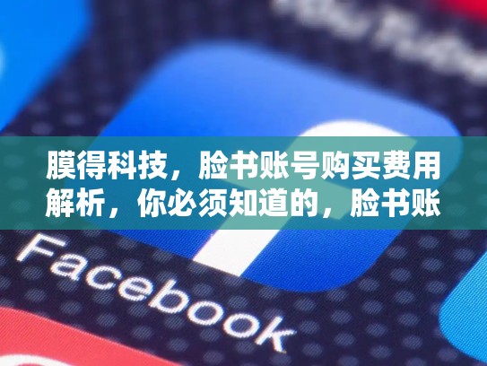 膜得科技，脸书账号购买费用解析，你必须知道的，脸书账号购买多少钱啊