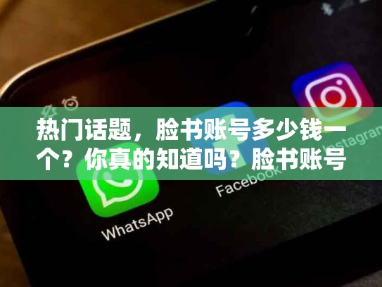 热门话题，脸书账号多少钱一个？你真的知道吗？脸书账号出售 2元